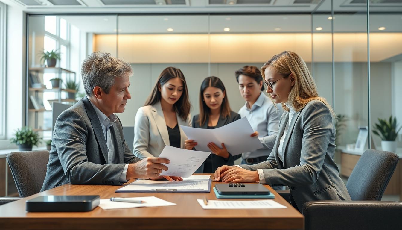 Senior legal team and family support